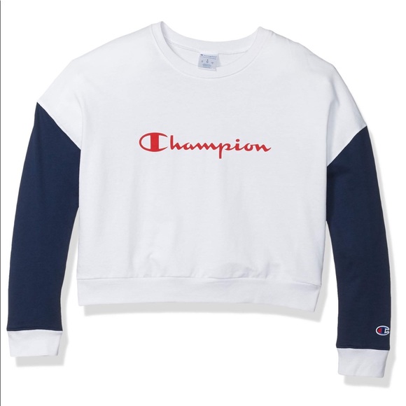 Champion Other - NWT Champion Cropped Sleep Crew Top XL XXL